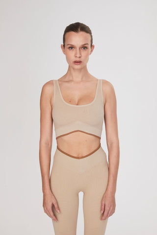 Pike Sports Bra - Hazelnut