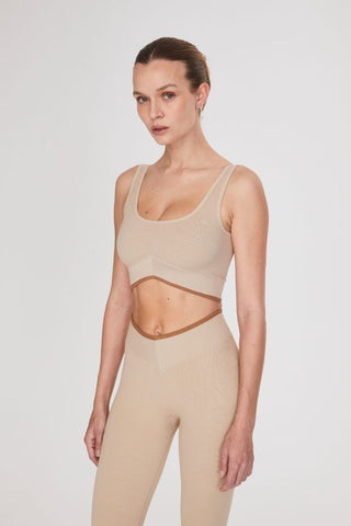 Pike Sports Bra - Hazelnut