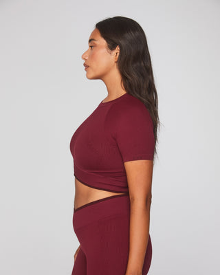 Inhale T-Shirt - Rosewood