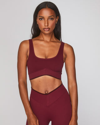 Pike Sports Bra - Rosewood