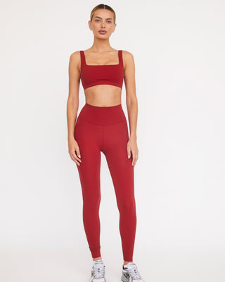 Pocket Spin Leggings - Cardinal