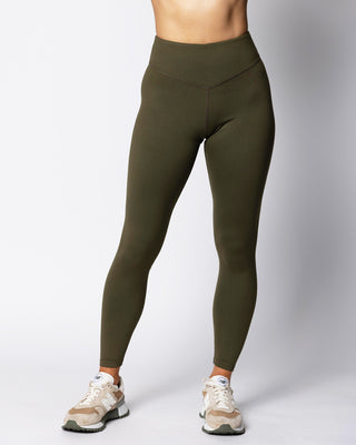 Classic Butter Legging - Dark Olive Front