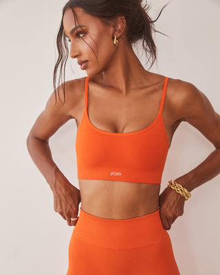 Joja cobra bra orange womens sports bra