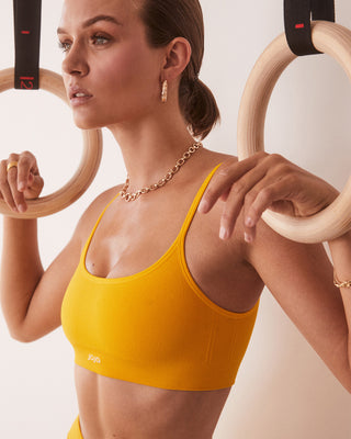 Joja cobra bra yellow womens sports bra
