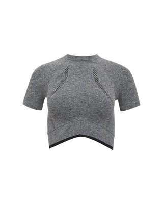 Joja inhale t-shirt womens black and grey athletic shirt